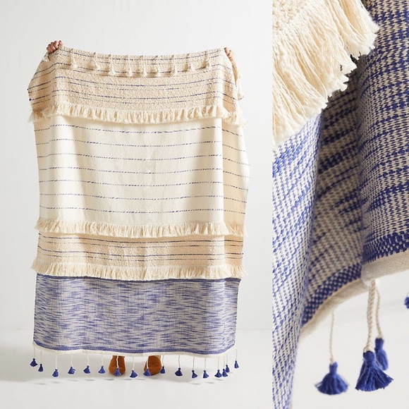 Anthropologie Other - ANTHROPOLOGIE Embellished Nayo Throw Blanket 60X50